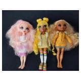 Three rainbow high dolls