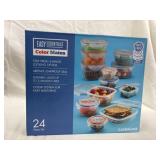 24 piece set of storage for food