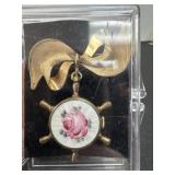 vintage 14k gold-filled Fortis lapel nurse's
