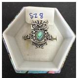Size 8 owl ring