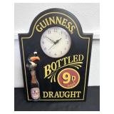 18ï¿½x12ï¿½ Guinness bottles draft clock sign