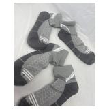 Four pair of grey socks