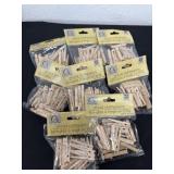 Wood clothespins