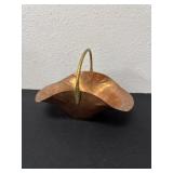 8ï¿½ vintage Revere Rome NY hammered copper basket