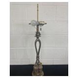33in Dual Vintage Style Table Lamp no shade