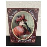 Coca Cola Metal Sign 16x12.5