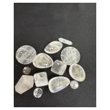polished clear quartz crystals