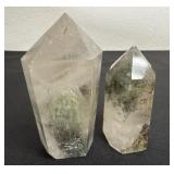 2 natural Green Phantom Quartz