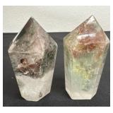 polished crystal points are Garden Quartz towers