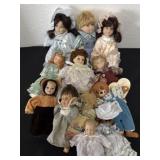 Group of vintage dolls