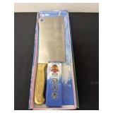 stainless steel Chinese-style chef's cleaver