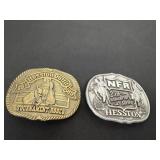 2 hesston belt buckles