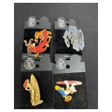 4 collector Disney pins