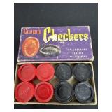 Vintage crown checkers