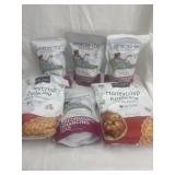 Two bags of Honeycrisp, apple pie and four bags