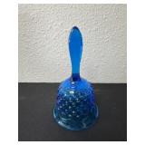 Blue vintage Fenton hobnail bell 6ï¿½