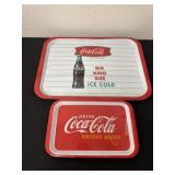 2 Coca Cola plastic trays