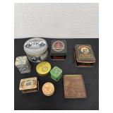 Vintage lot of tins and playing cards