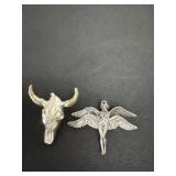 2 necklace pendants