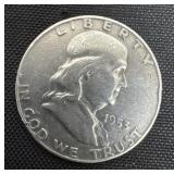 1953 Benjamin half dollar