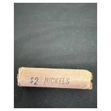 Full roll of Jefferson nickels 1930 1940 no