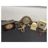 Group of vintage clocks