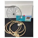 Crafts items and cake board