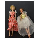 2 vintage Barbie dolls