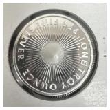 1 Troy oz Sunshine Minting .999 Fine Silver Round