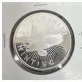 1 Troy oz Sunshine Minting .999 Fine Silver Round