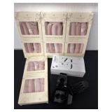 Group of new heartless curlers rods and hair