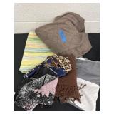 Group of chair covers, pillow cases and