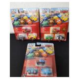Three new packages of mini Disney Pixar cars
