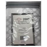 Bamboo king sheet set