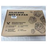 Silicone muffin pan