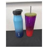 Star bucks cup with trumbler