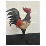 23in Metal Rooster Decor