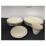 Lenox reverie China plates and 1 cup set of 16