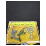 1980s lapel pin and 2 e.t pendants for necklace