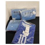 Group of flag football jerseys