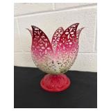 8ï¿½ Alpine iron mesh flower bud tabletop lamp