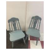 pair of vintage childrenï¿½s chairs