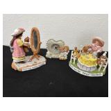 Tille and teddy tea party and clock and Cynthia