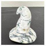 2.5ï¿½ miniature witch hat figurine carved from
