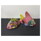 handcrafted Mexican folk art terra cotta clay