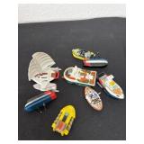 Group of mini boats