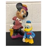 Vintage Minnie Mouse and Donald Duck