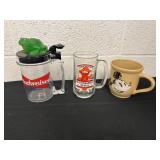 Budweiser and Klondike days and Mickey Mouse cups
