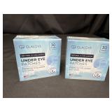 2 new under eye patches 30 pairs per box
