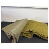 2 Antique wool Military blankets has wears